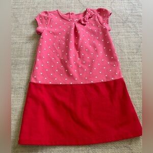 COPY - Kids' Gymboree Pink Heart and Red Bow Dress size 8​​​​​​